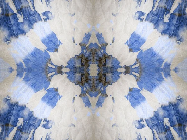 Tvätta Abstract Spot Tiedye Aquarelle Stripe Texture Blue Stripe Stroke — Stockfoto