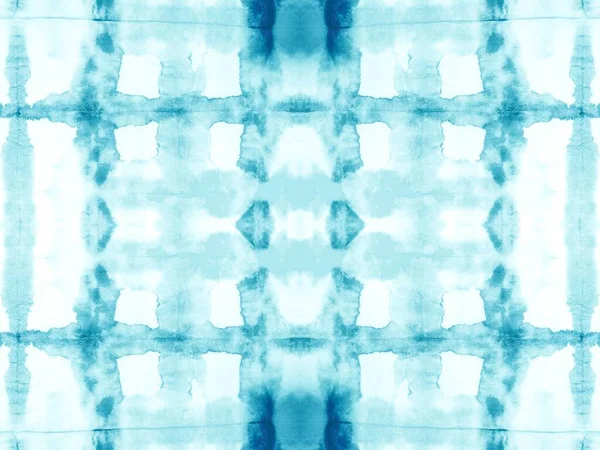 Blue Tie Dye Stroke Tie Dye Spot Abstract Sponge Art — Stock Photo, Image