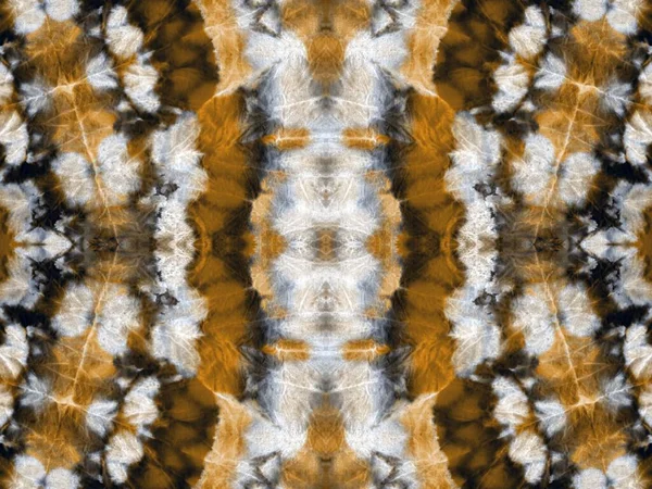 Spot Seamless Gold Ink Water Brush Ethnic Geometric White Spatter — Fotografia de Stock
