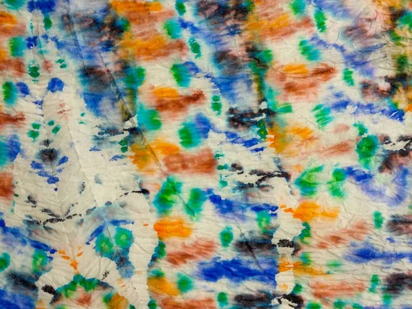 Abstraktní Vícebarevný Vzor Barva Tie Dye Drip Barevný Inkoustový Tvar — Stock fotografie