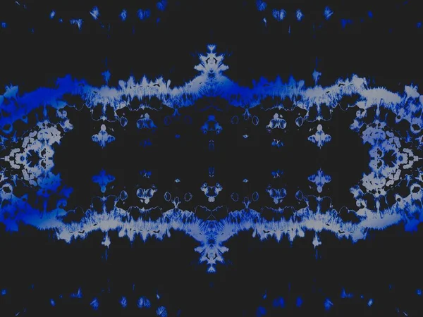 Νυχτερινή Γραβάτα Ντάι Μπάνερ Μπλε Γεωμετρική Motif Αρνείται Την Άγρια — Φωτογραφία Αρχείου