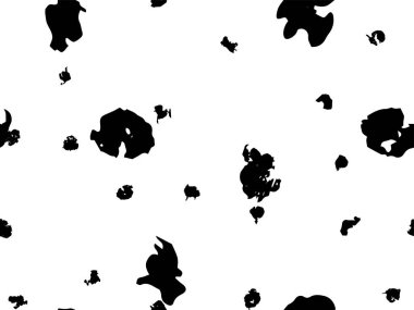 benekli ve noktalı siyah ve beyaz, soyut, pürüzsüz desen.