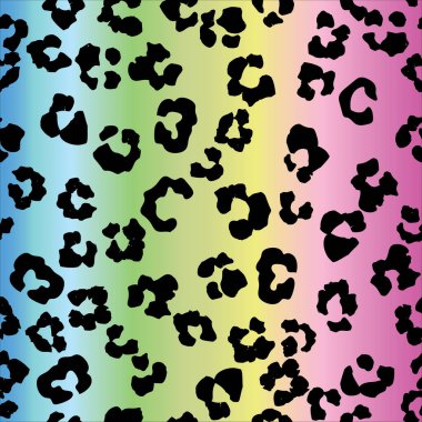 Leopar desenli kusursuz desen. vektör illüstrasyonu
