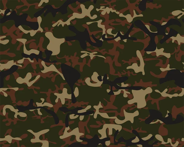 Naadloos Patroon Met Camouflage Zwarte Vlekken — Stockvector