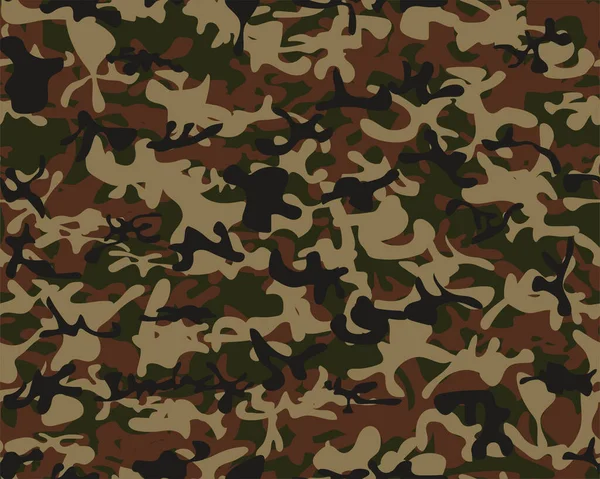 Patrón Sin Costuras Con Camuflaje Elementos Militares — Vector de stock