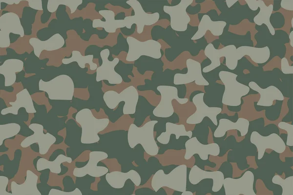 Naadloos Patroon Met Camouflage Kaki Elementen — Stockvector