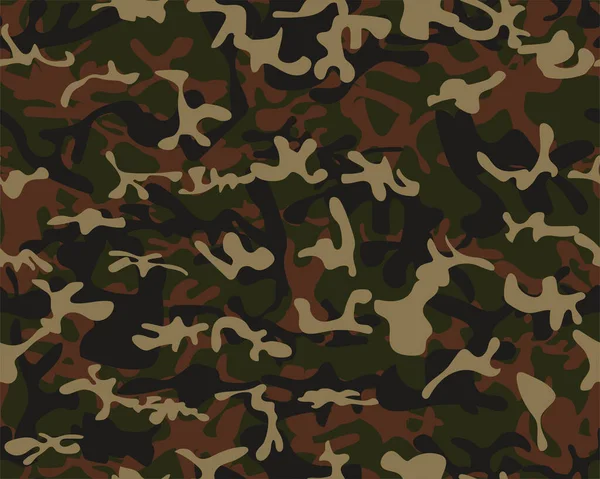 Camouflage Naadloos Patroon Vectorillustratie — Stockvector