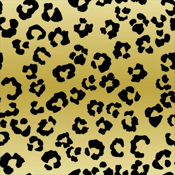 Безшовний Візерунок Шкірою Леопарда Векторна Ілюстрація — стоковий вектор