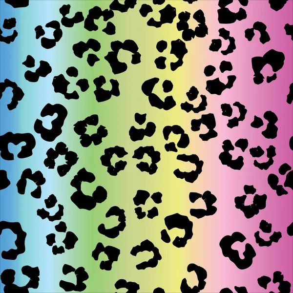 Seamless Pattern Leopard Print Vector Illustration — Stock Vector