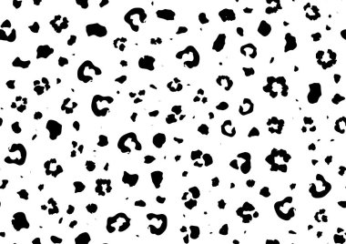 siyah ve beyaz tek renkli leopar desenli arkaplan