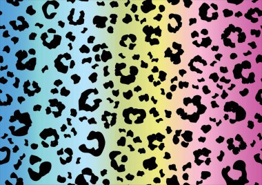 Leopar derisi olan kusursuz bir desen. vektör illüstrasyonu