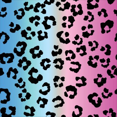 Leopar desenli kusursuz desen. vektör illüstrasyonu