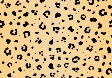 Leopar desenli kusursuz desen. vektör illüstrasyonu