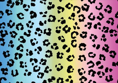 Leopar desenli kusursuz desen. vektör illüstrasyonu