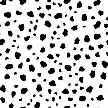 Leopar desenli siyah beyaz desenli. vektör illüstrasyonu