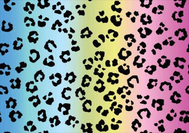 Leopar desenli kusursuz desen. vektör illüstrasyonu