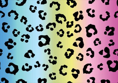 Leopar derisi olan kusursuz bir desen. vektör illüstrasyonu