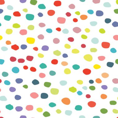 Çemberleri ve noktaları olan soyut geometrik desen. vektör illüstrasyonu