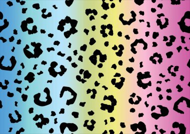 Leopar derisi olan kusursuz bir desen. vektör illüstrasyonu