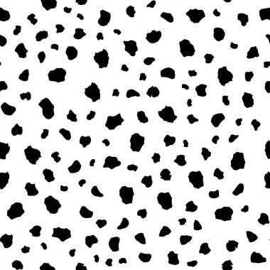 Leopar desenli siyah beyaz desenli. vektör illüstrasyonu