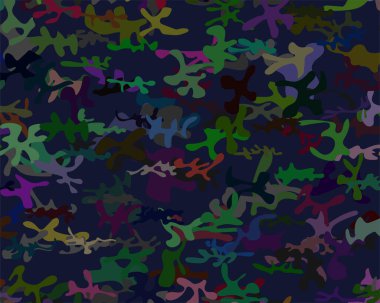 Kamuflaj kusursuz desen. Vektör illüstrasyonu.
