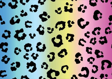 Leopar desenli kusursuz desen. vektör illüstrasyonu