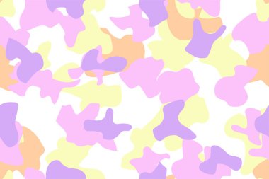 Açık pembe, soyut şekilli sarı vektör deseni. Değişik çizgileri olan modern renkli çizimler. akıllı tasarım