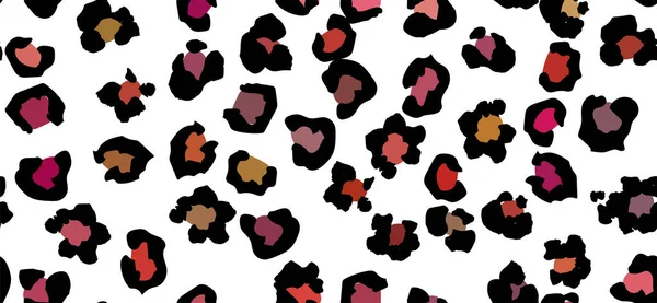 Leopar desenli kusursuz desen. vektör illüstrasyonu