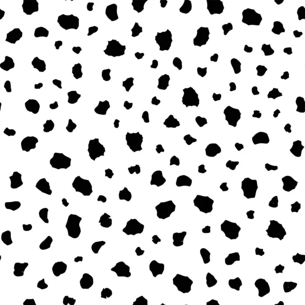 Black White Seamless Pattern Leopard Print Vector Illustration — Stock Vector