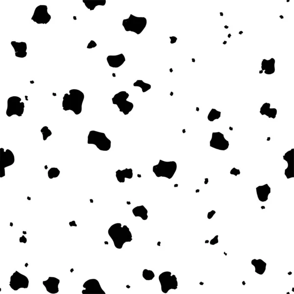 Černý Bílý Inkoust Rozstřikuje Texturu Abstraktní Pozadí Vektorová Ilustrace — Stockový vektor