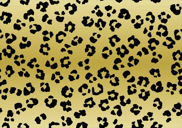 Nahtloses Muster Mit Leopardenmuster Vektorillustration — Stockvektor