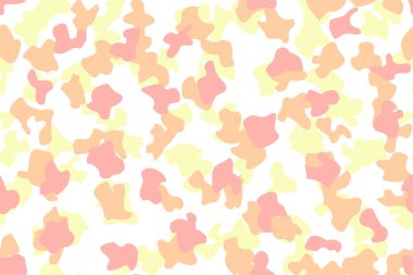 Açık pembe, soyut şekilli sarı vektör deseni. eğimli şekilli modern renkli çizimler. 