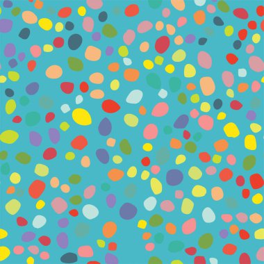 renkli daireler ile Seamless modeli. vektör çizim