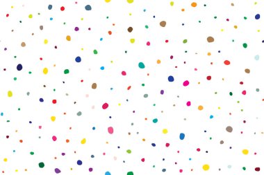 Soyut renkli konfeti deseni. vektör illüstrasyonu