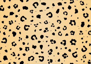 Leopar derisi olan kusursuz bir desen. vektör illüstrasyonu