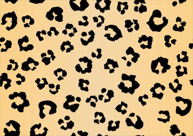 Leopar derisi olan kusursuz bir desen. vektör illüstrasyonu