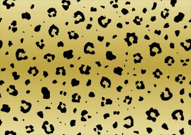 Leopar desenli kusursuz desen. vektör illüstrasyonu