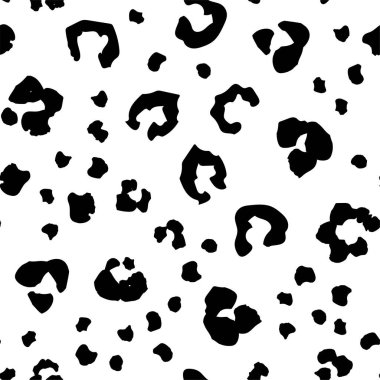 Leopar desenli kusursuz desen. vektör illüstrasyonu