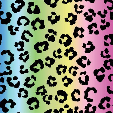 Leopar derisi olan kusursuz bir desen. vektör illüstrasyonu