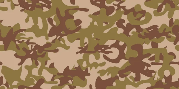 Camouflage Naadloos Patroon Abstracte Achtergrond Vectorillustratie — Stockvector