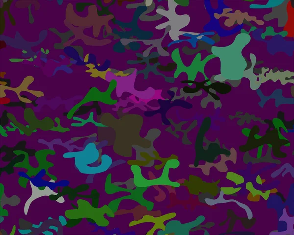Бесшовный Рисунок Цветными Пятнами Темном Фоне — стоковый вектор
