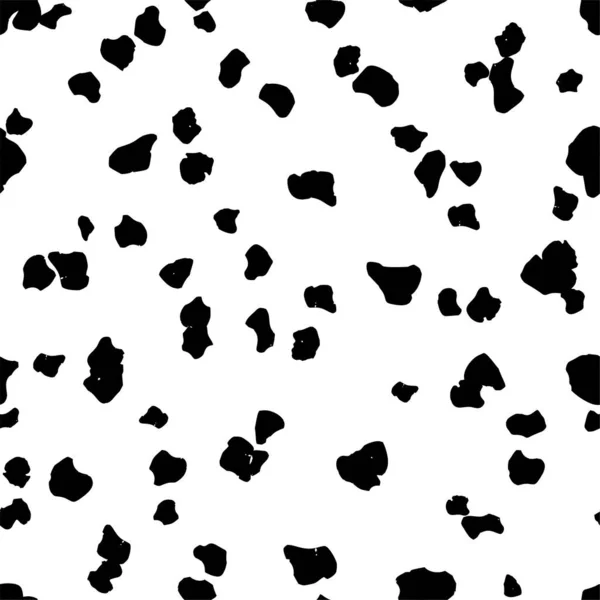 Vzor Leopardího Tisku Černé Pozadí Vektorová Ilustrace — Stockový vektor