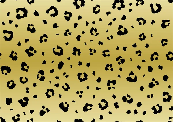Patrón Sin Costuras Con Estampado Leopardo Ilustración Vectorial — Vector de stock