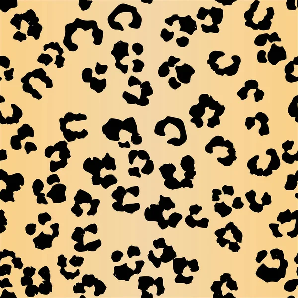 Sömlöst Mönster Med Leopardhud Vektor Illustration — Stock vektor
