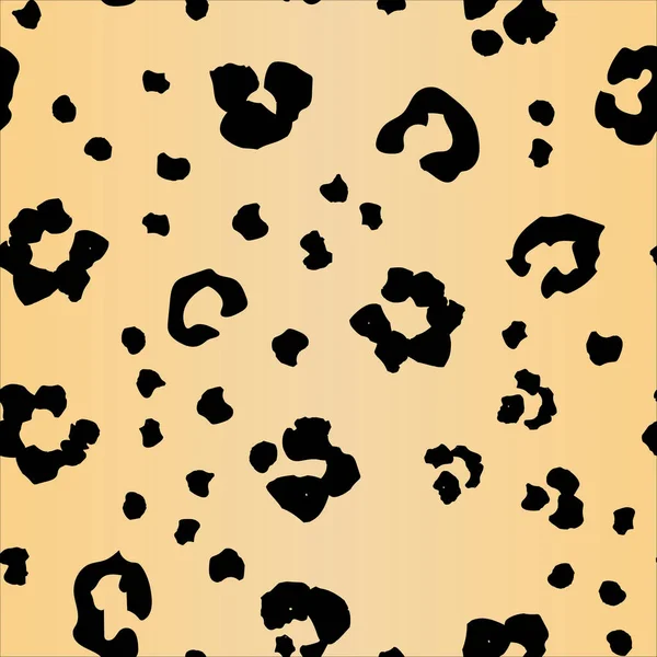 Hladký Vzor Leopardím Potiskem Vektorová Ilustrace — Stockový vektor