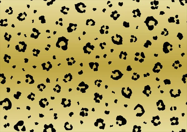 Patrón Sin Costuras Con Estampado Leopardo Ilustración Vectorial — Vector de stock
