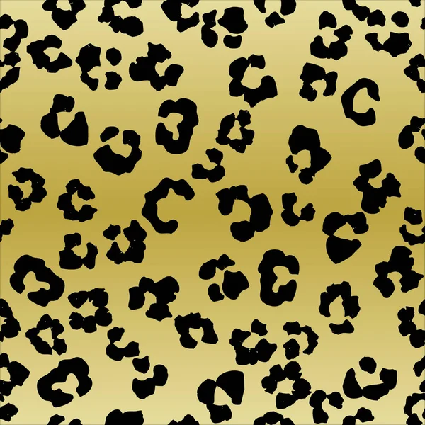 Nahtloses Muster Mit Leopardenfell Vektorillustration — Stockvektor