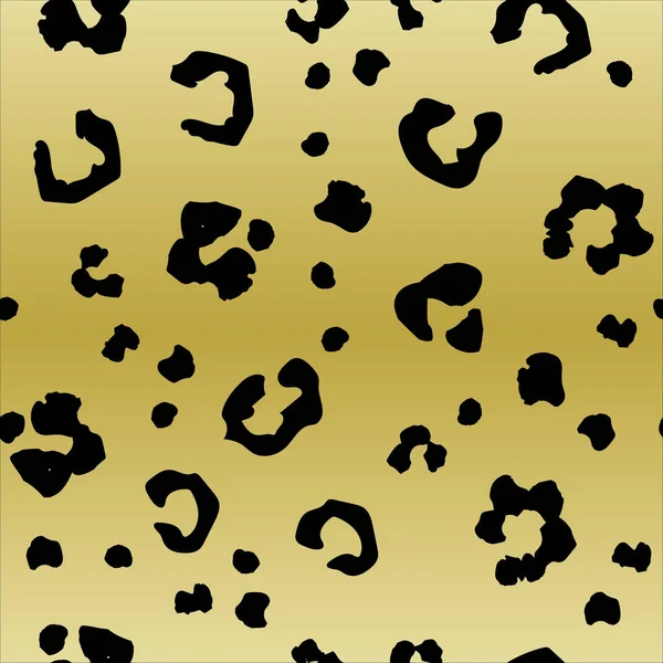 Leopardenmuster Nahtloser Hintergrund Vektorillustration — Stockvektor