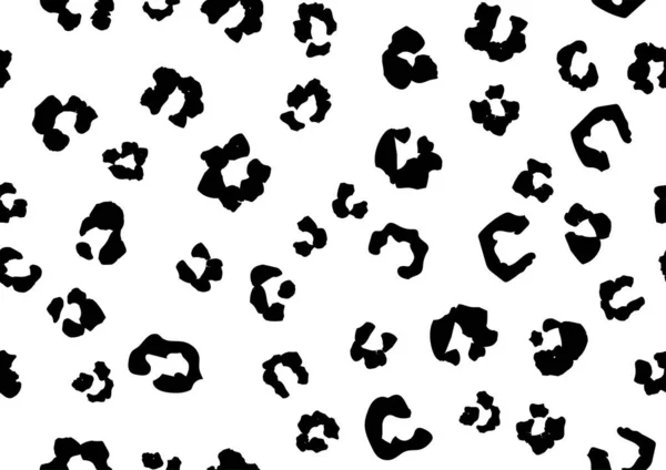 Hladký Vzor Leopardím Potiskem Vektorová Ilustrace — Stockový vektor