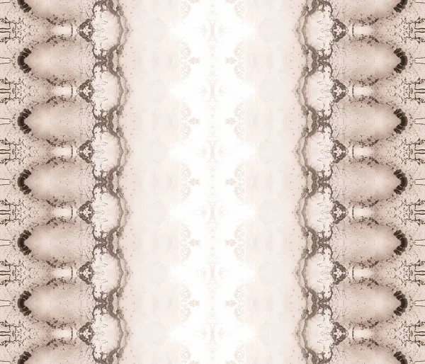 Beige Tribal Batik Havsfärgad Textur Beige Upprepa Batik Brown Gradient — Stockfoto